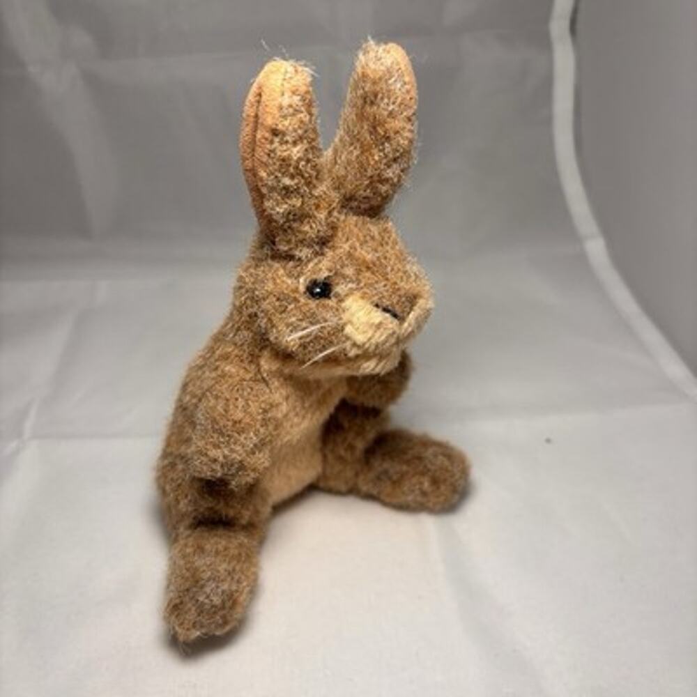 Folkmanis Brown Rabbit Bunny Plush Hand Puppet 6” Realistic Stuffed Animal